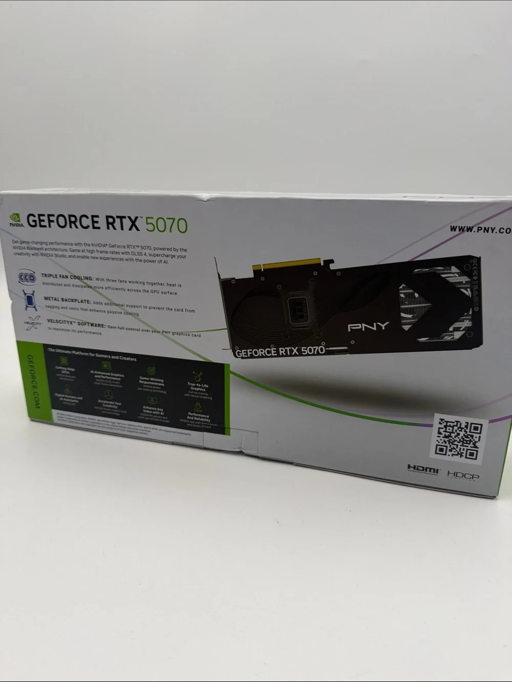 PNY GeForce RTX 5070 12GB Graphics Card Black